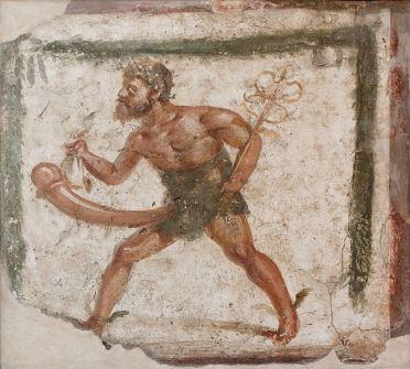  Affresco raffigurante Priapo, ritrovato a Pompei, circa 50-70 d.C (Museo Archeologico Nazionale di Napoli)