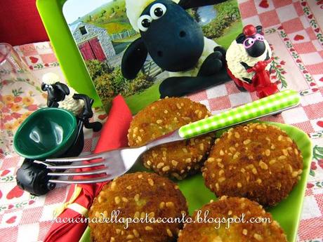 Crocchette verdi al formaggio con panatura di nocciole