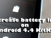 Aumentare durata della batteria Android KitKat