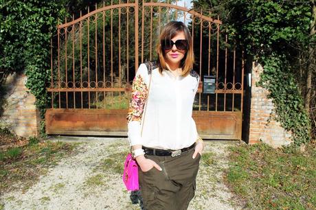 Outfit: pizzo, fiori e borchie