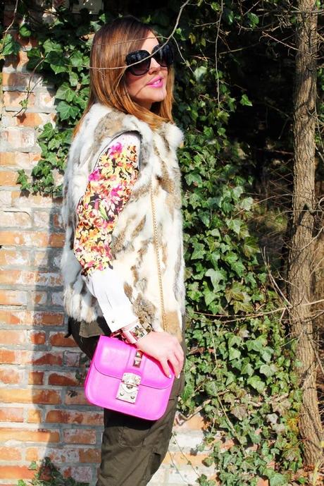 Outfit: pizzo, fiori e borchie