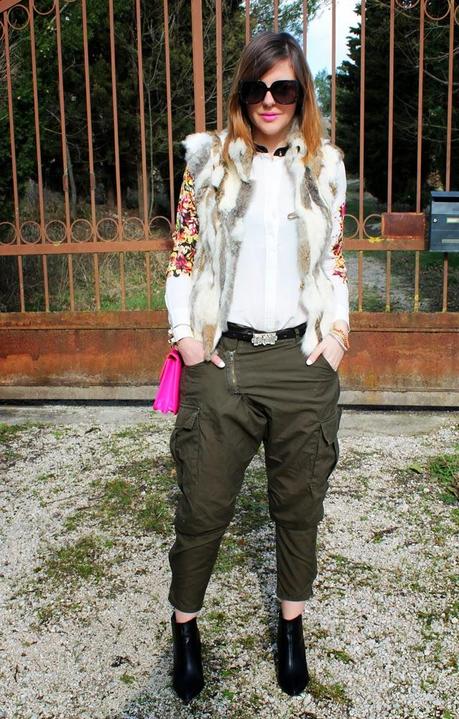 Outfit: pizzo, fiori e borchie