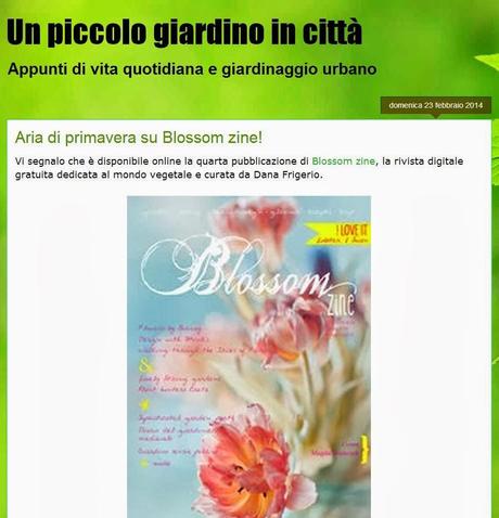 E' uscito da pochi giorni Blossom zine edizione Spring e ...