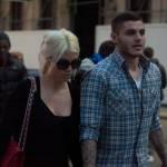 Mauro Icardi e Wanda shopping di lusso in via Montenapoleone 04