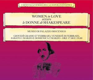 Le donne di Shakespeare a Palazzo Mocenigo
