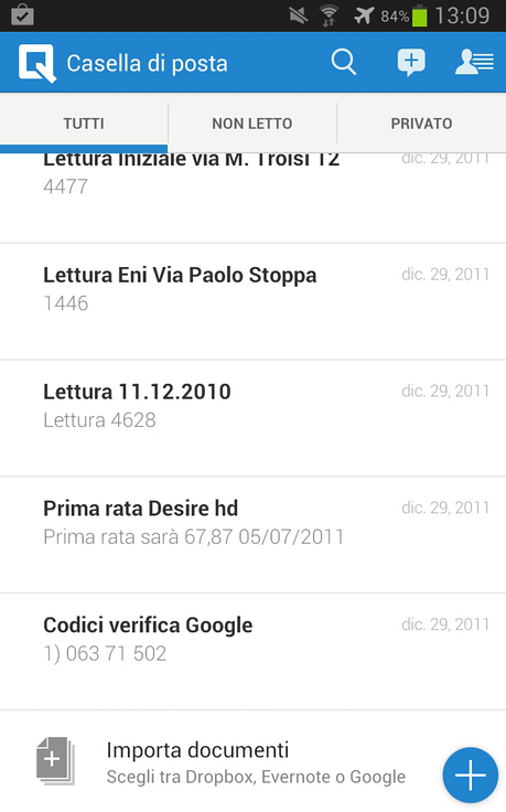 Quip: aggiornamento sul Play Store (Smartphone/Tablet)