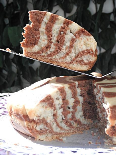 Limone e cacao per una torta zebrata (ricetta vegana e light)