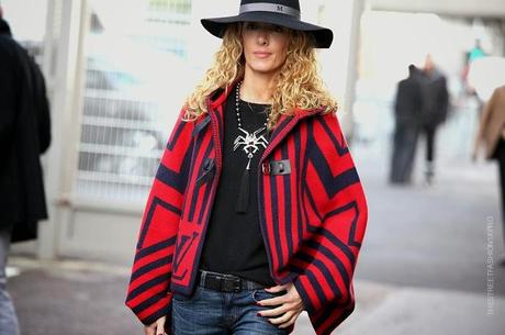 In the Street...Blue + Red