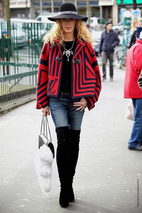 In the Street...Blue + Red