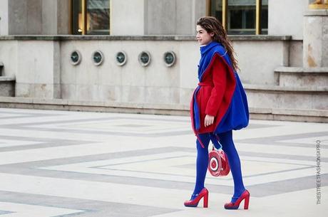 In the Street...Blue + Red