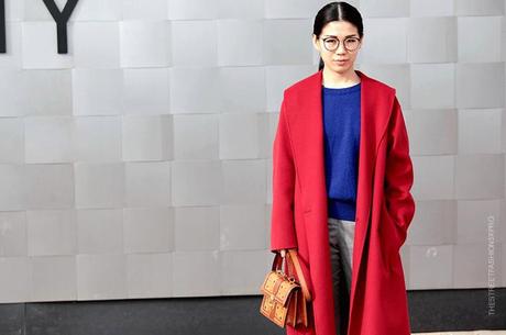 In the Street...Blue + Red