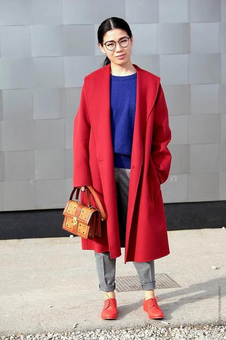 In the Street...Blue + Red