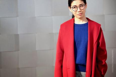 In the Street...Blue + Red