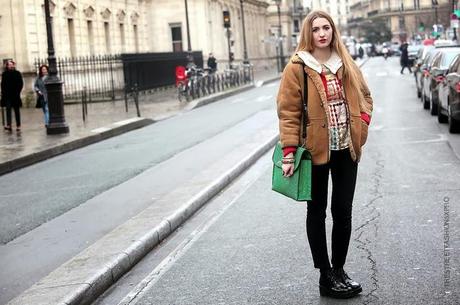 In the Street...Elisa Baudoin...Makeup and Style Inspiration, Paris