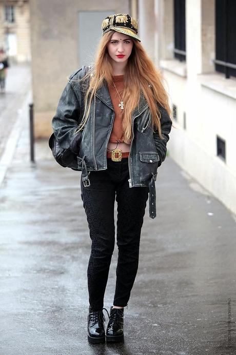In the Street...Elisa Baudoin...Makeup and Style Inspiration, Paris