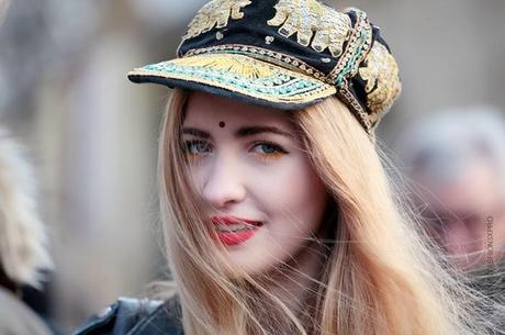 In the Street...Elisa Baudoin...Makeup and Style Inspiration, Paris