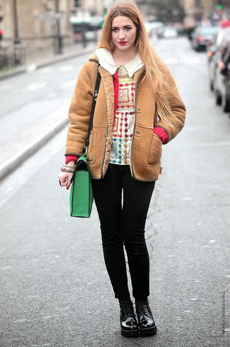 In the Street...Elisa Baudoin...Makeup and Style Inspiration, Paris