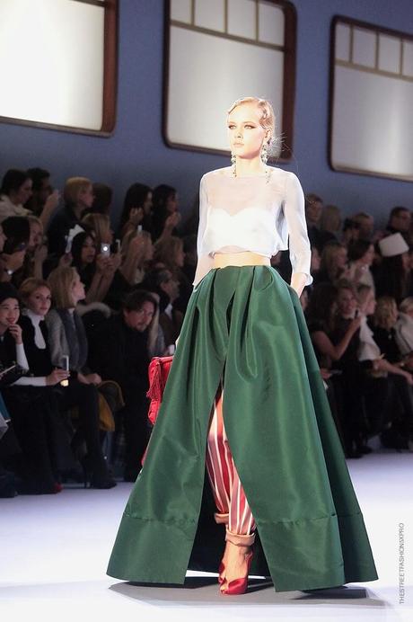 At Ulyana Sergeenko Show...A Magical Trip on the Orient Express