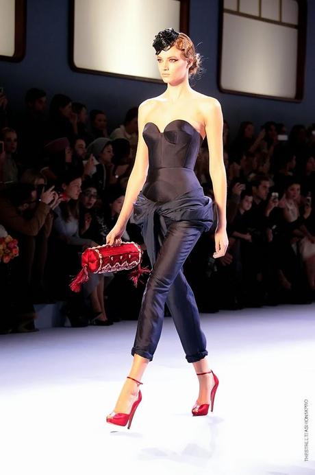 At Ulyana Sergeenko Show...A Magical Trip on the Orient Express