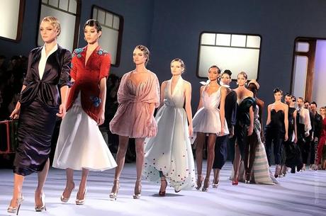 At Ulyana Sergeenko Show...A Magical Trip on the Orient Express