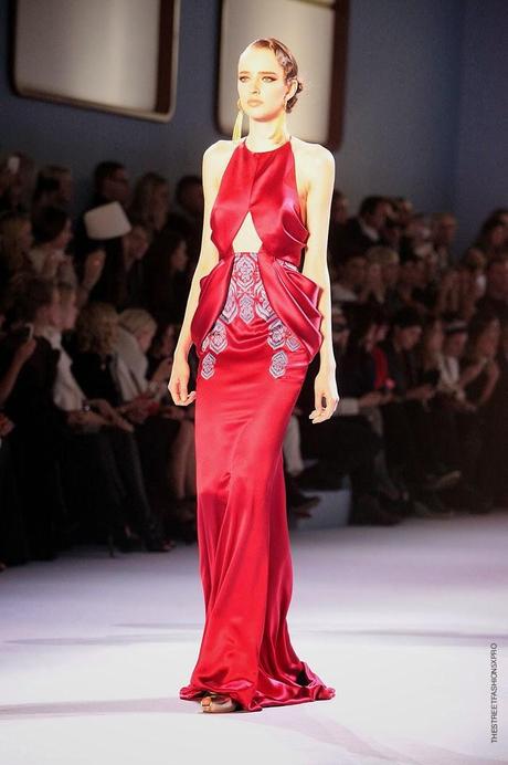 At Ulyana Sergeenko Show...A Magical Trip on the Orient Express