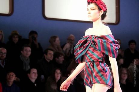 At Ulyana Sergeenko Show...A Magical Trip on the Orient Express