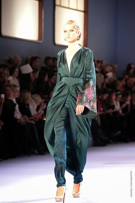 At Ulyana Sergeenko Show...A Magical Trip on the Orient Express