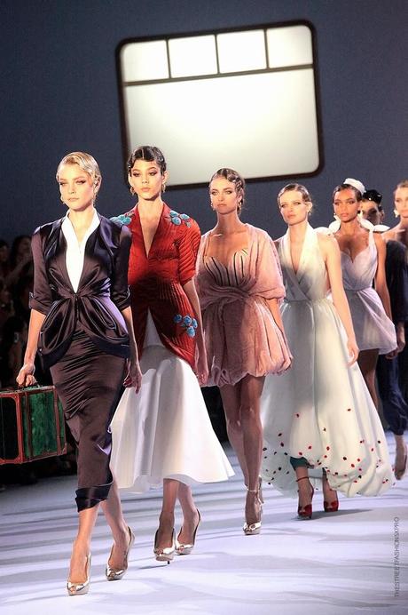 At Ulyana Sergeenko Show...A Magical Trip on the Orient Express