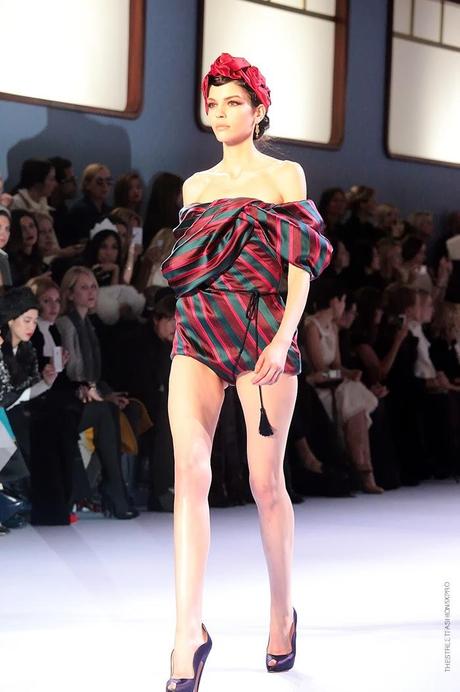 At Ulyana Sergeenko Show...A Magical Trip on the Orient Express