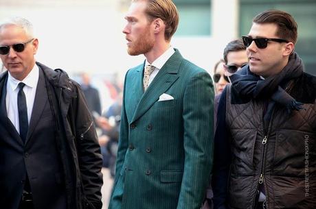 In the Street...Bleu Paon #2, Florence & Milan