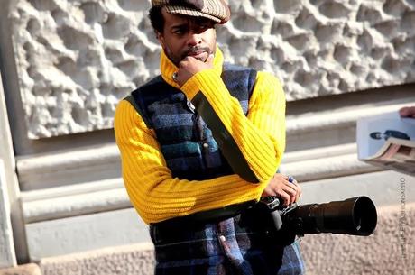 In the Street...Bleu Paon #2, Florence & Milan