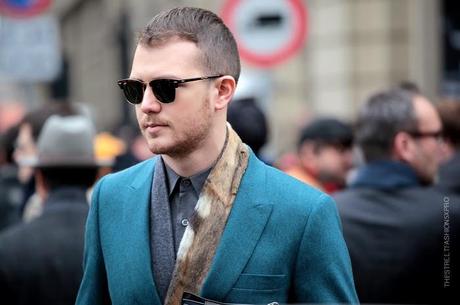 In the Street...Bleu Paon #2, Florence & Milan