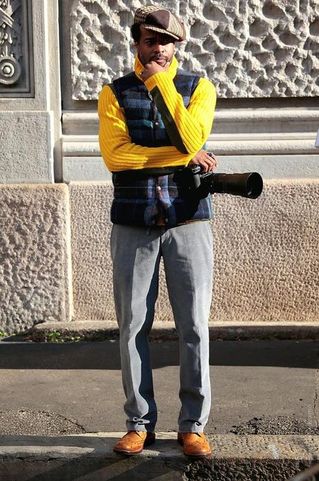 In the Street...Bleu Paon #2, Florence & Milan