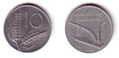 LIRA 10 lire 1953