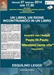 Giovedì 27 febbraio incontro con l’autore Paolo Di Paolo