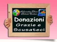 Donazioni un ringraziamento e scusateci