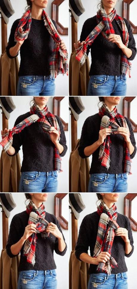 three ways to tie a scarf