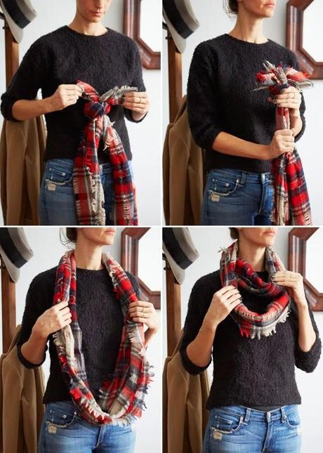 three ways to tie a scarf