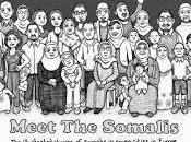 Meet Somalis: fumetto illustra migrazione somala Europa. conoscere meglio Somalia.