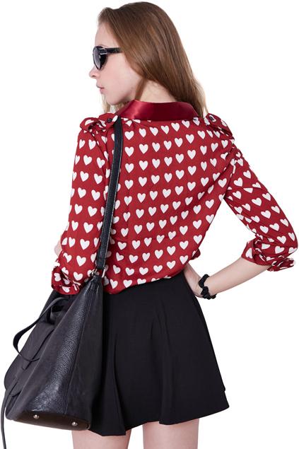 Burgundy Heart Shirt, $9.99 on 27th Feb only!
