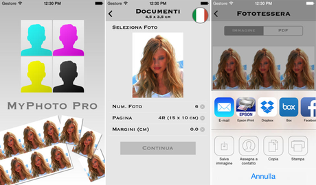 MyPhoto Pro, app che ti permette di creare le tue fototessere direttamente da iPhone e iPad MyPhoto Pro