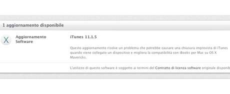 Apple rilascia iTunes 11.1.5 iTunes 11.1.5