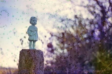 Clementine, The Clonette Doll, on diswashed film. Clementine, The Clonette Doll, on diswashed film.