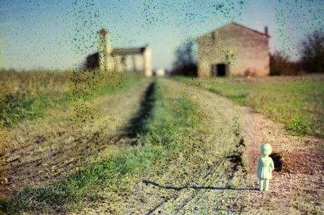 Clementine, The Clonette Doll, on diswashed film. Clementine, The Clonette Doll, on diswashed film.