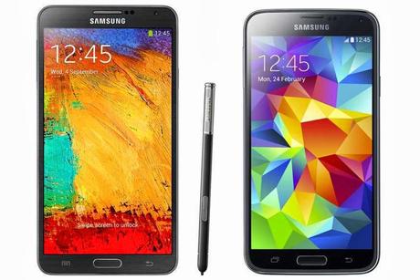 Samsung Galaxy S5 vs Samsung Galaxy Note 3: confronto tecnico