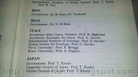 Atti del settimo congresso internazionale dei linguisti del 1952. Tra gli organizzatori il prof. J.R.R. Tolkien