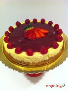 cheescake ai lamponi