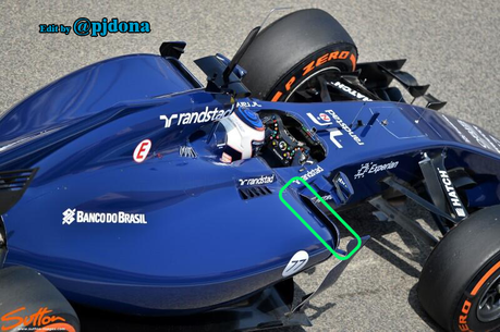 Test Bahrein: Williams con novità sulle fiancate e al cofano motore