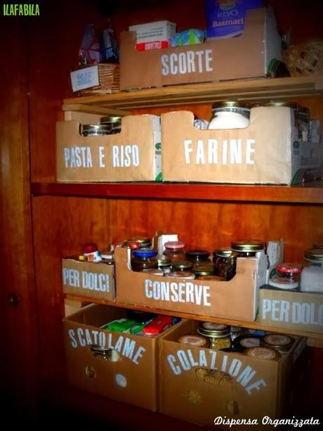 Organizzare la dispensa