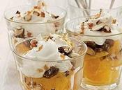 Arance panna montata frutta secca.